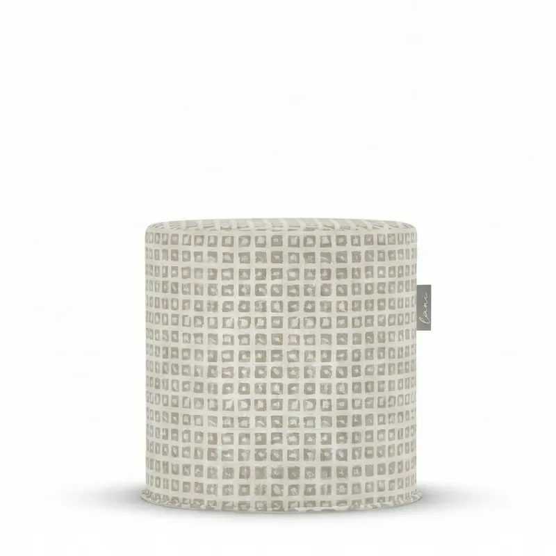 Outdoor Pouf Block Stonewash Ø44x46 - Laui Lounge