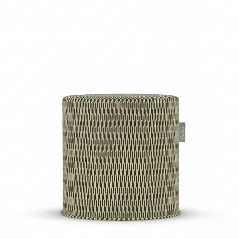 Outdoor Pouf Marquetry Bora Ø44x46 - Laui Lounge