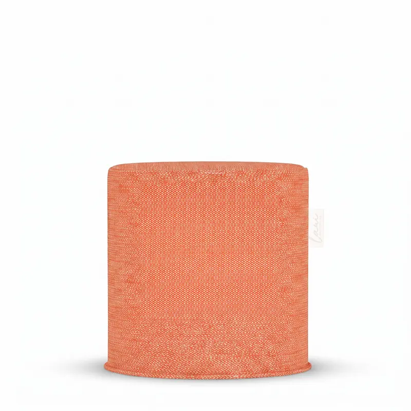 Outdoor Pouf Original Orange Ø44x46 - Laui Lounge