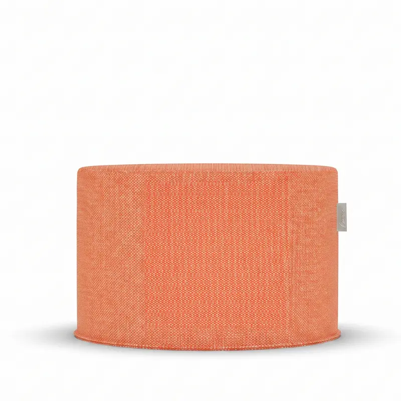 Outdoor Pouf Original Orange Ø68x35 - Laui Lounge