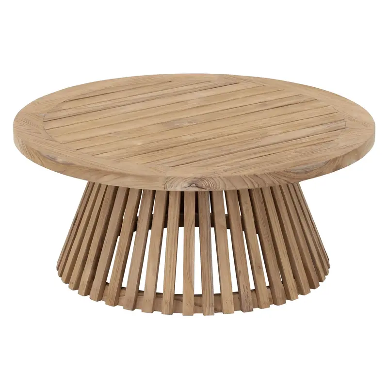 Outdoor Salontafel Lily Teakhout Naturel Large Ø75cm MUST Living