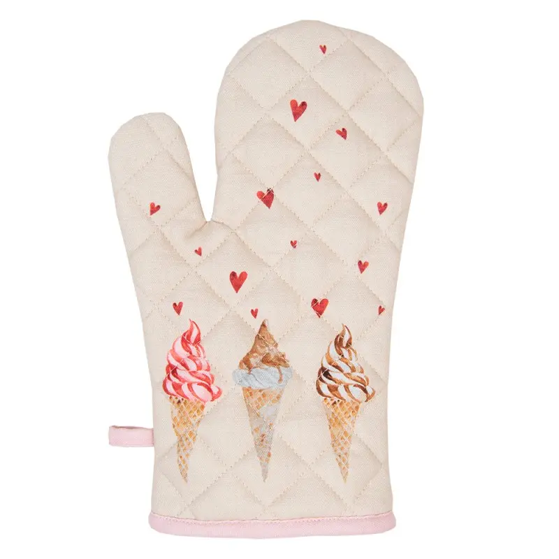 Ovenwant IJsjes beige roze 30x18cm