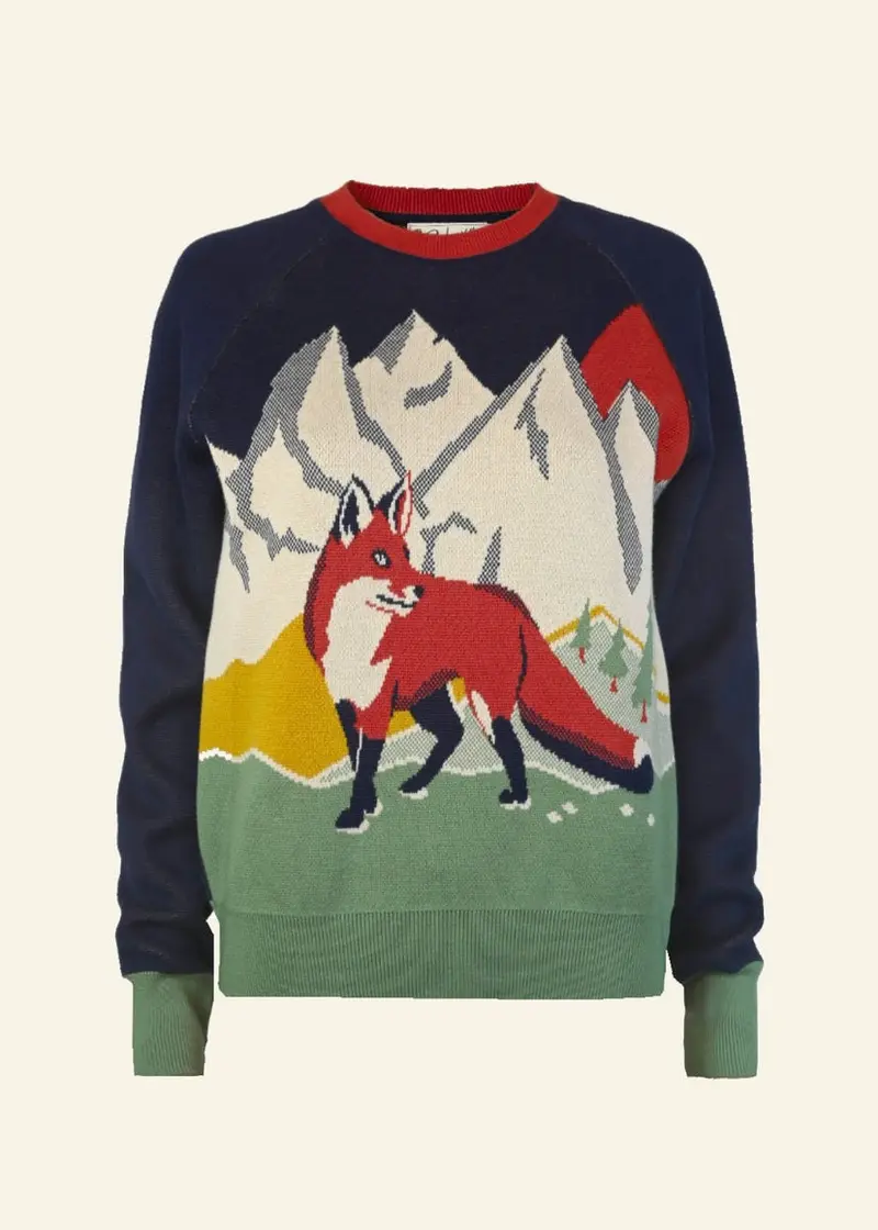 Palava Fred Alpine Fox Sweater Navy