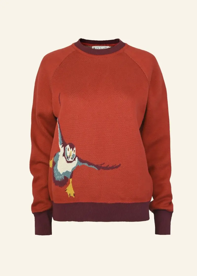 Palava Fred Puffin Sweater Rust