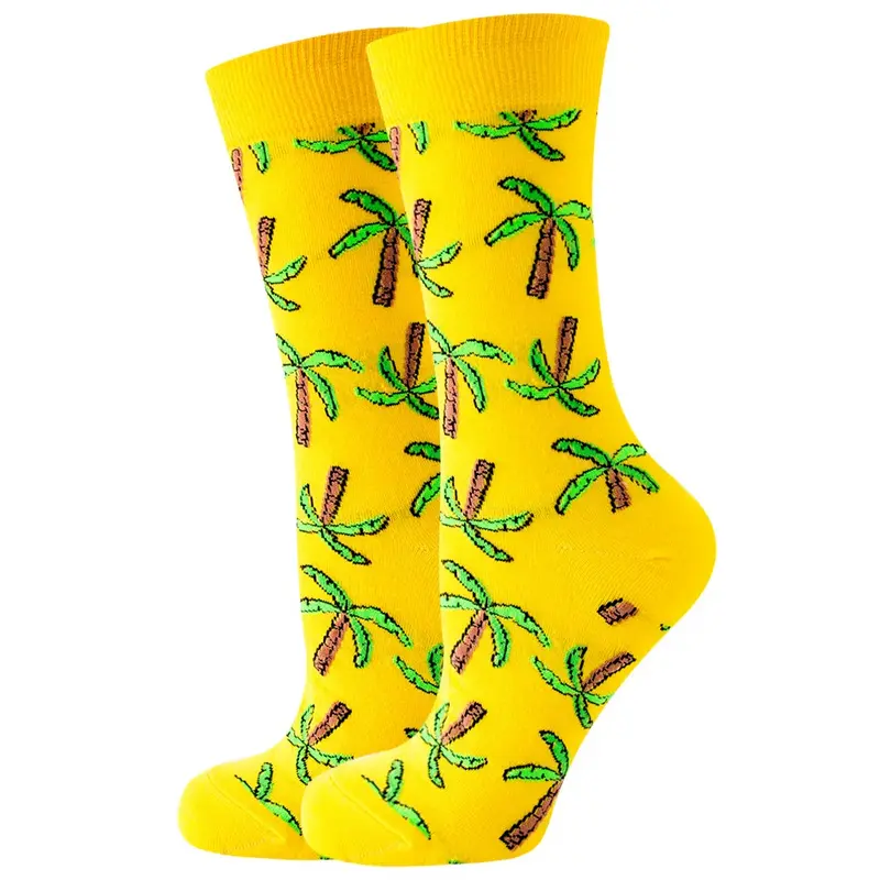 Palm Tree Crew Socks