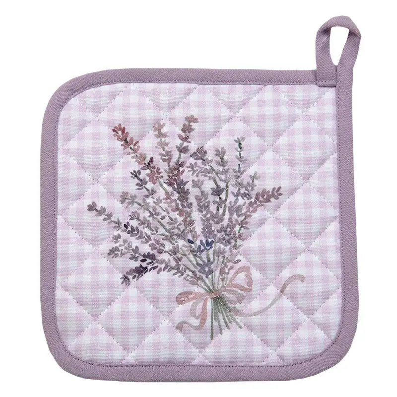 Pannenlap Lavendel paars wit 20x20cm