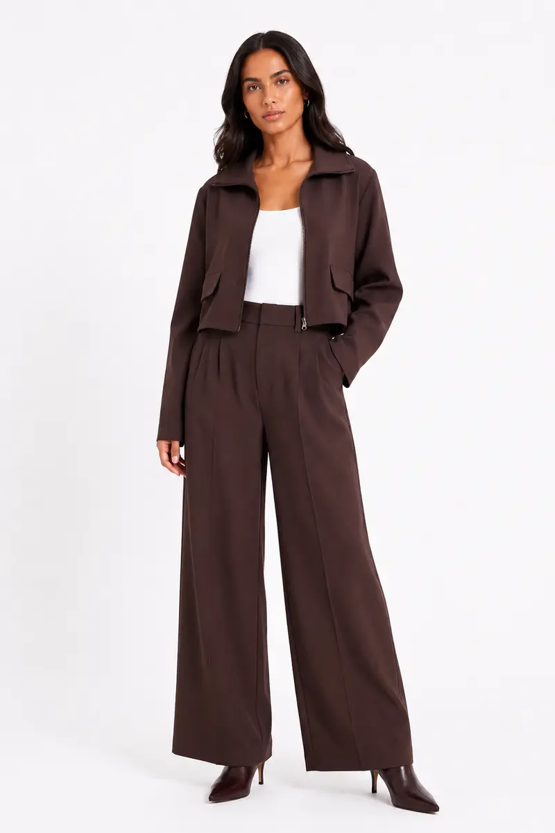 Pants Geneve dark brown