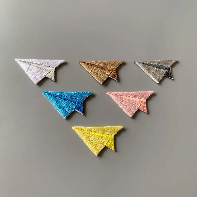 Paper Plane Embroidered Patch