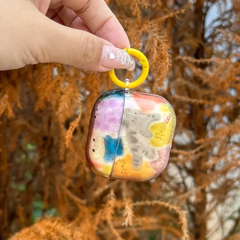 Pastel Cats AirPods Charger Case Cover
