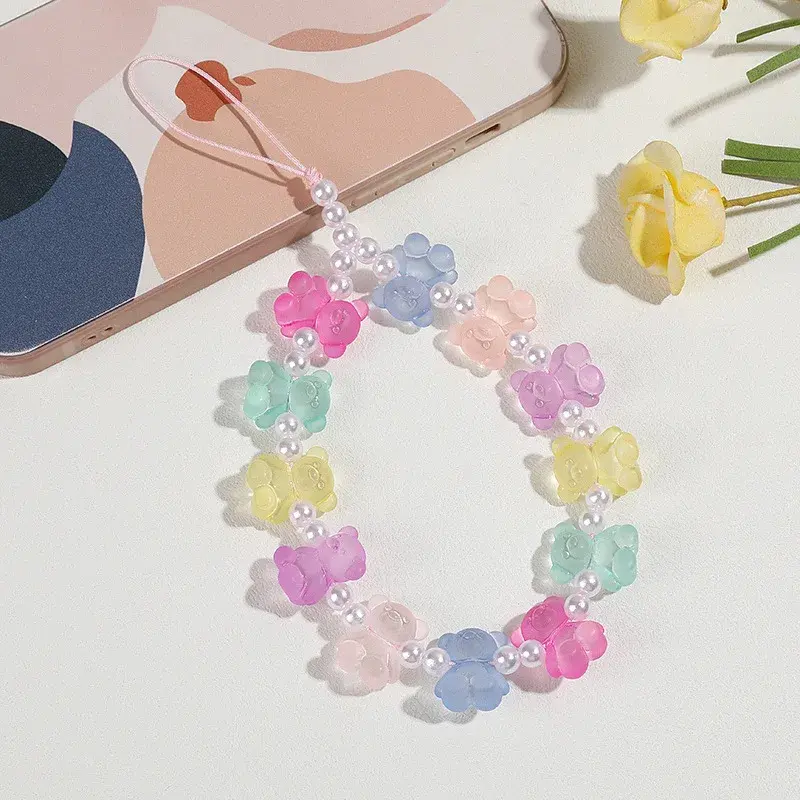 Pastel Gummy Bear Phone Strap