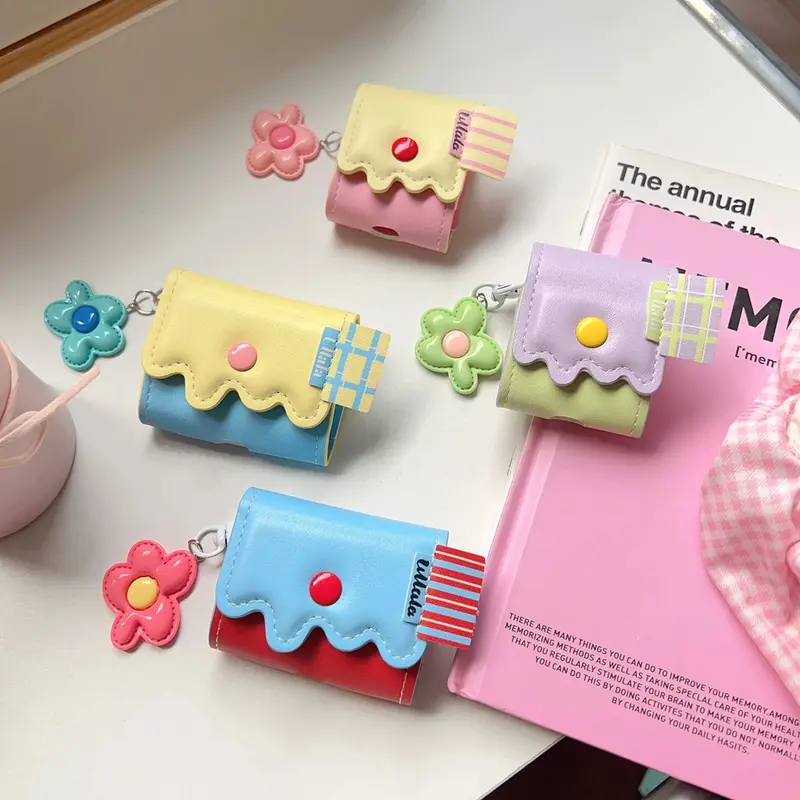 Pastel Wavy Snap Case AirPods Charger Case Cover (4 Designs)