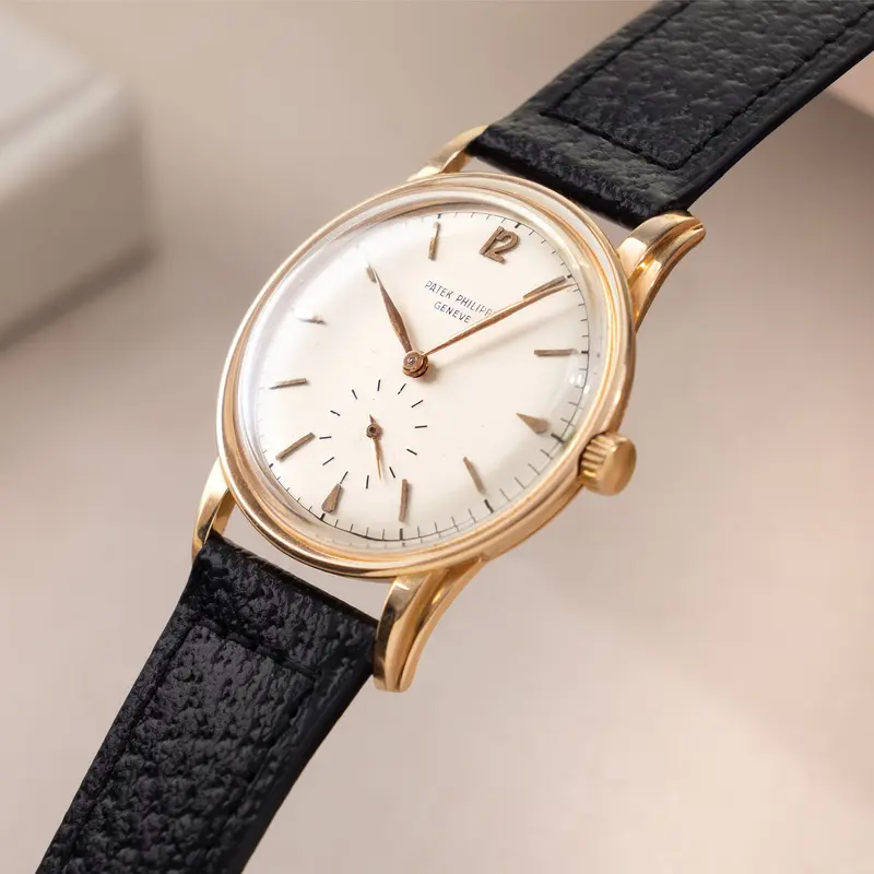 Patek Philippe Calatrava in 18k Rose Gold Silver Dial ref 2452R