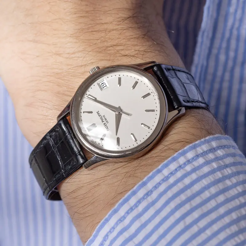 Patek Philippe Calatrava Referenz 3998G mit Box und Papiere