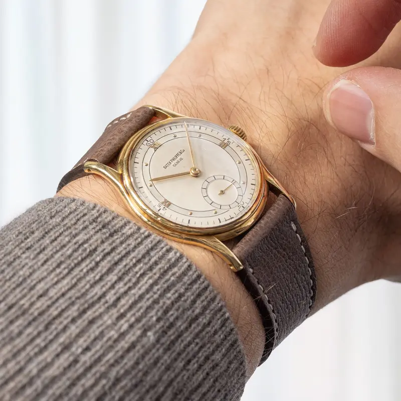 Patek Philippe Calatrava Two-Tone Dial ref. 1527 in 18k Yellow Gold
