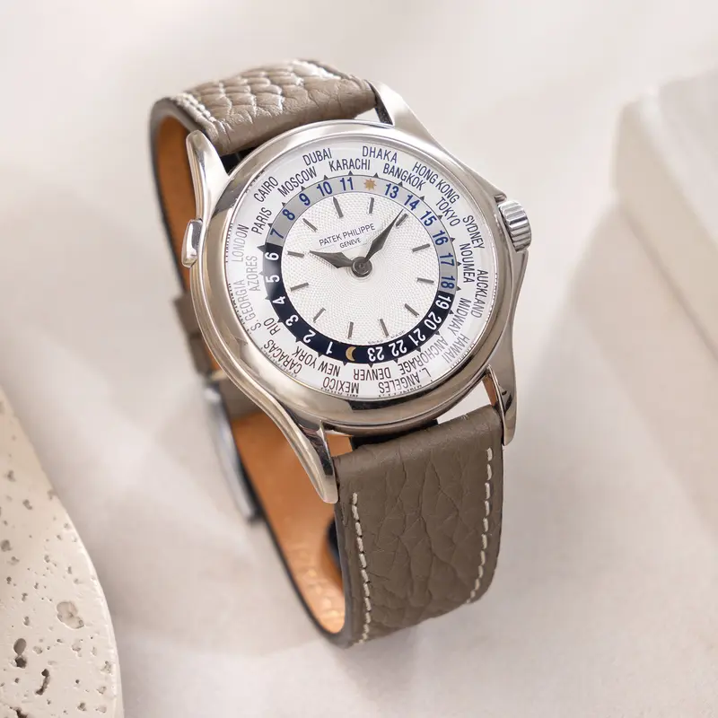 Patek Philippe World Time 5110G in 18k White Gold with Extract from the Archives
