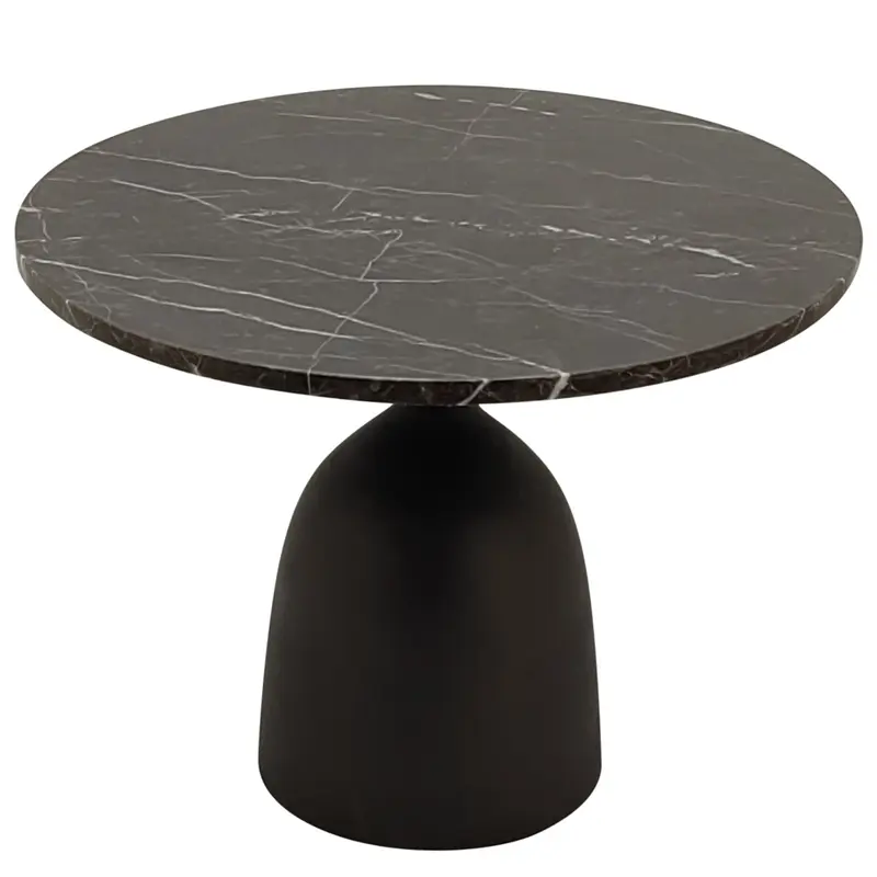 Patras side table brown marble PTMD