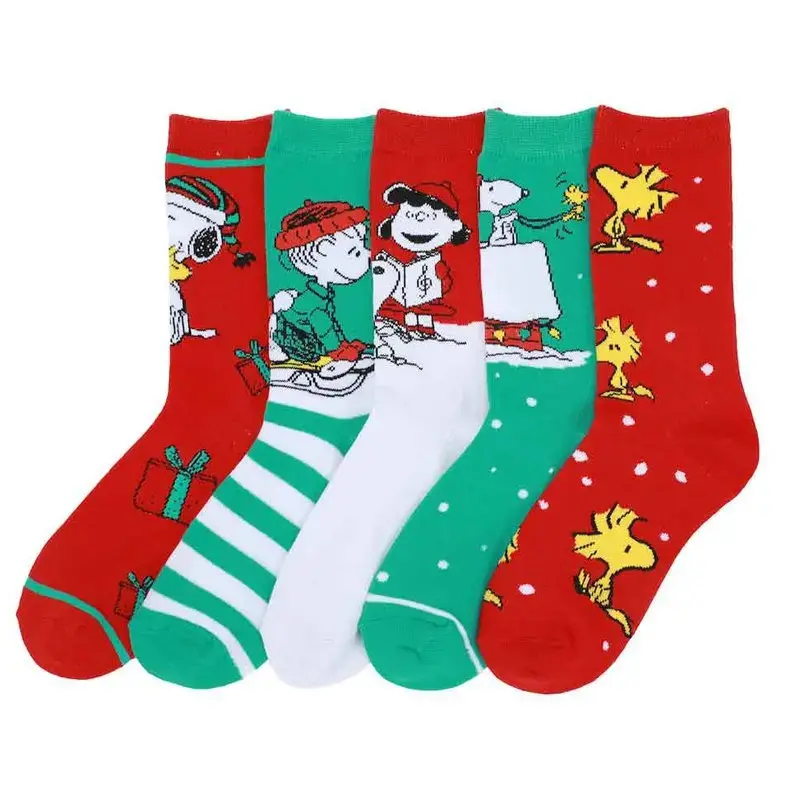 Peanuts Christmas Crew Socks