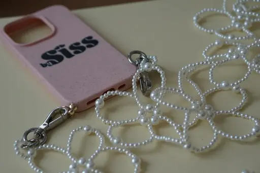 Pearls phone and bag charm