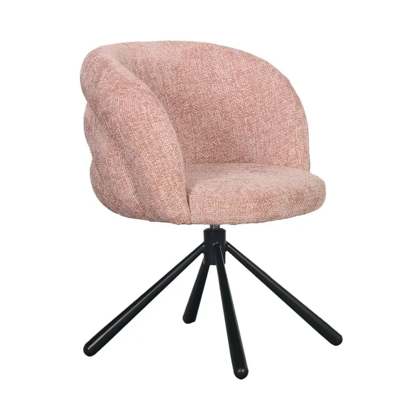 Pebble Draaibare Eetkamerstoel Pastel Roze - Pole To Pole