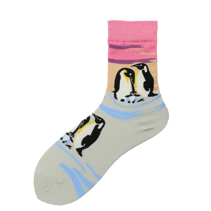 Penguin Family Crew Socks