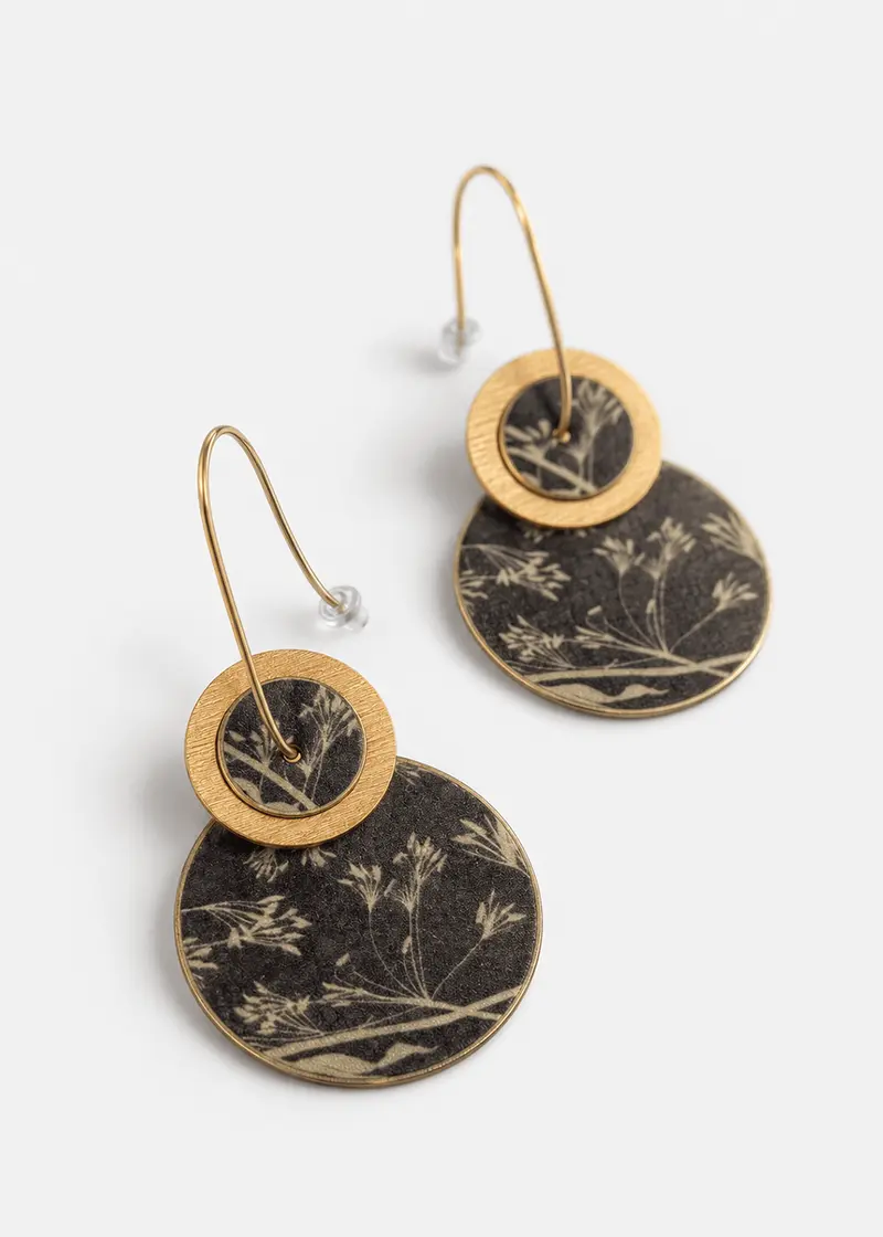 Perchéno Lee Earrings Black Green