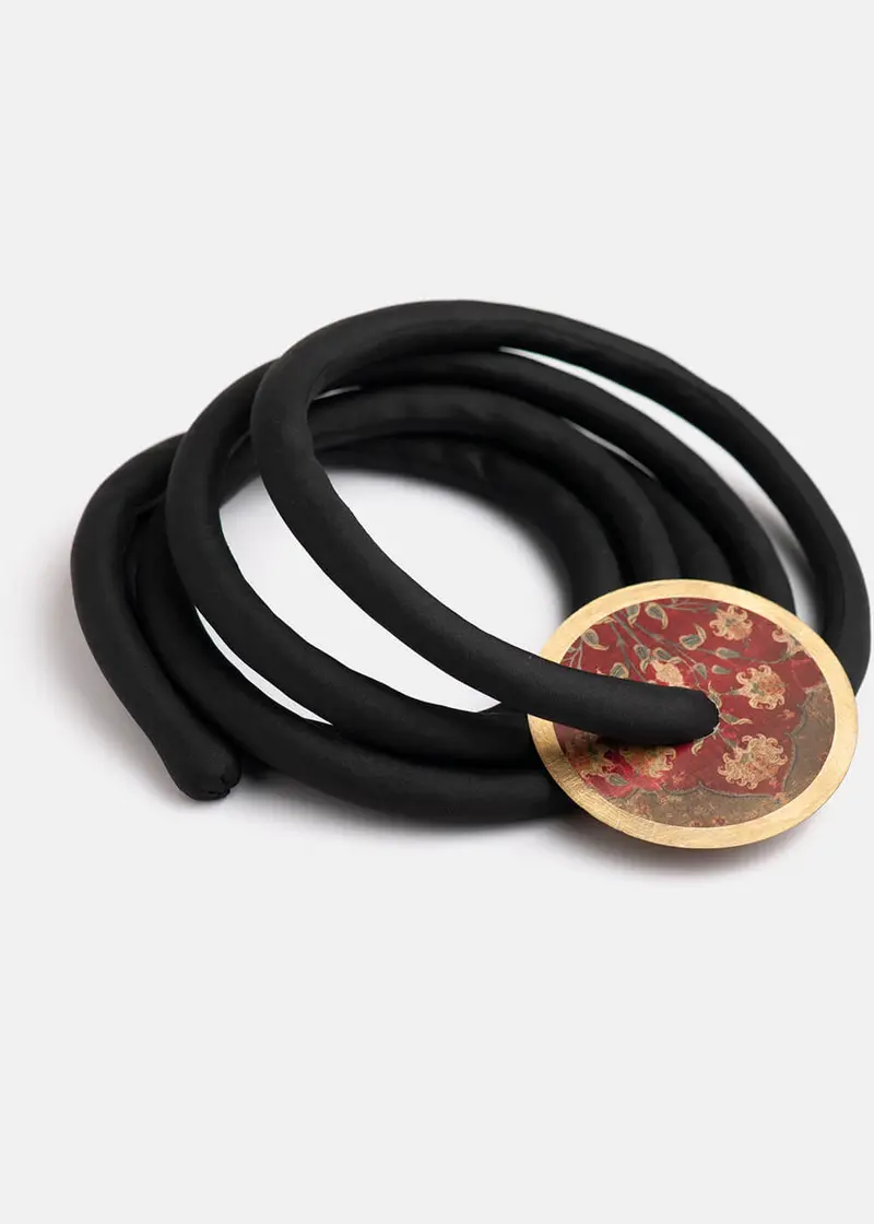 Perchéno Udaipur Necklace Black