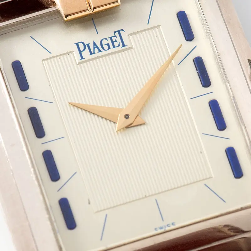 Piaget Lipizzan Polo Dress Watch Weißgold Referenz 91100