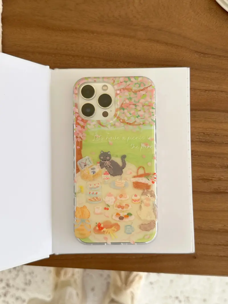 Picnic Cats iPhone Case