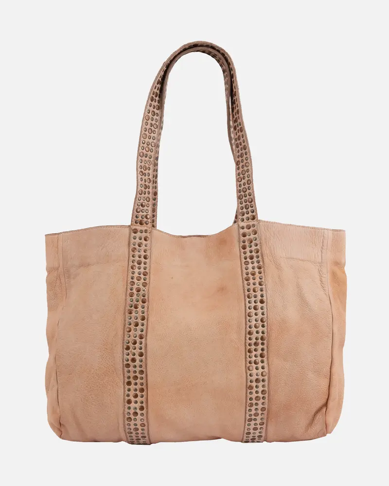 Piet │ Leren Tote Bag met Studs