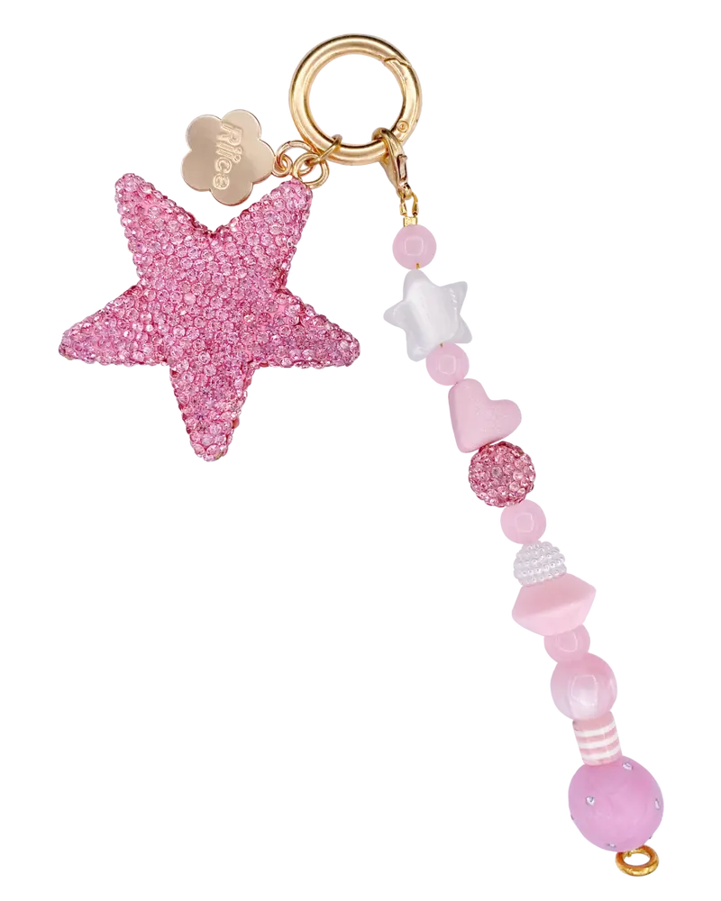 Pink Star Charm Set