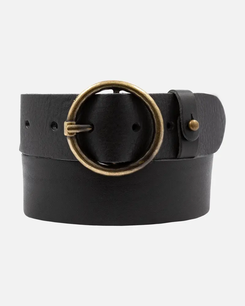 Pip 2.0 │ Luxe Leren Riem met Ronde Gesp