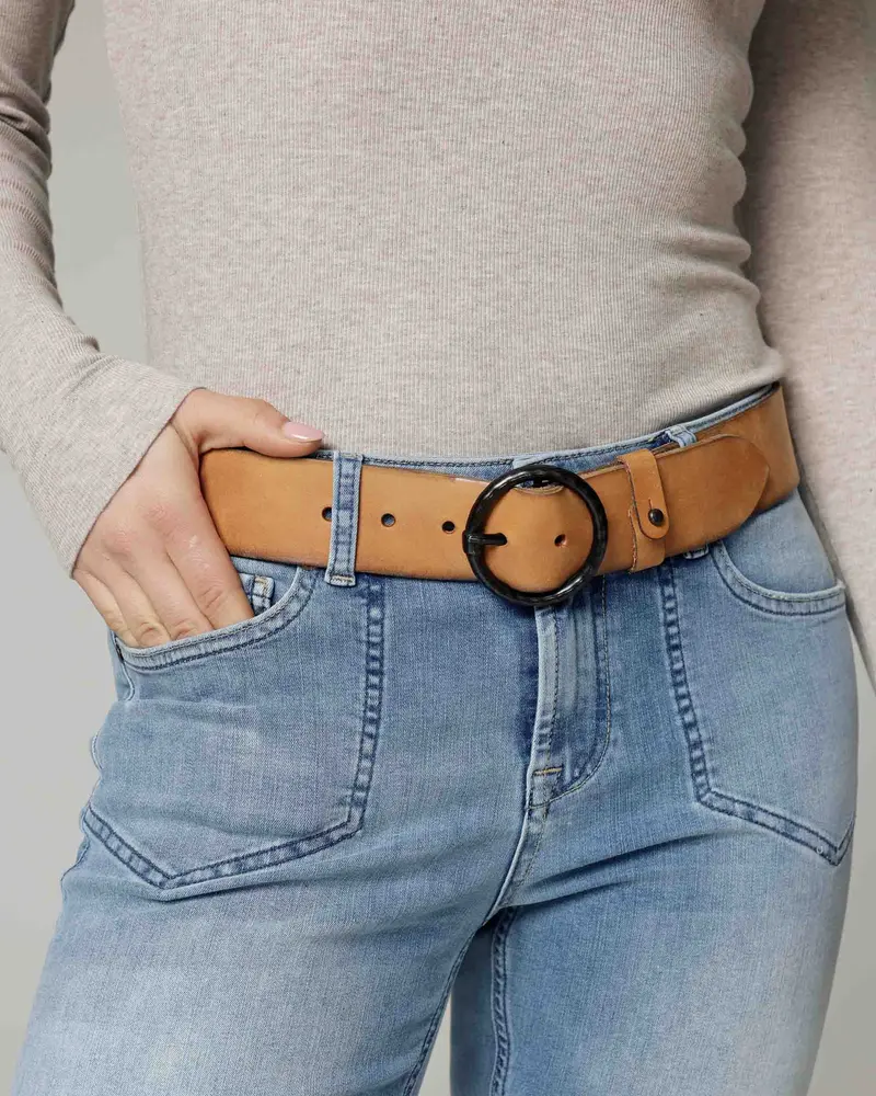 Pip │ Vintage Riem met Ronde Gesp