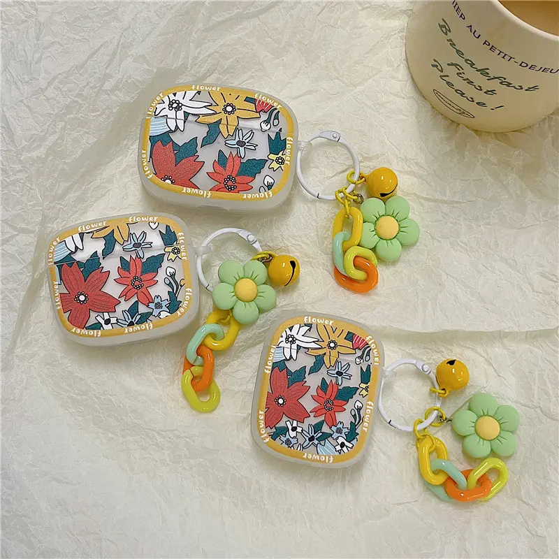Pistachio Flower Airpod Case Cover