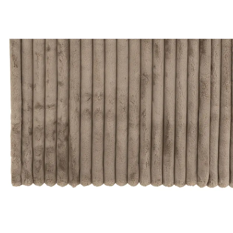 Plaid Large Corduroy Polyester Taupe J-Line