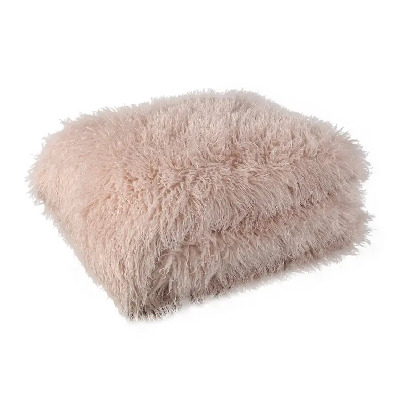 Plaid Rexx Beige Fake Sheep Fur Large PTMD