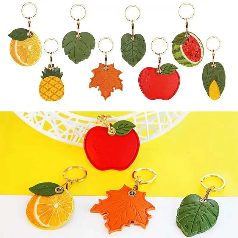 Plant Life Keychain with AirTag Pouch