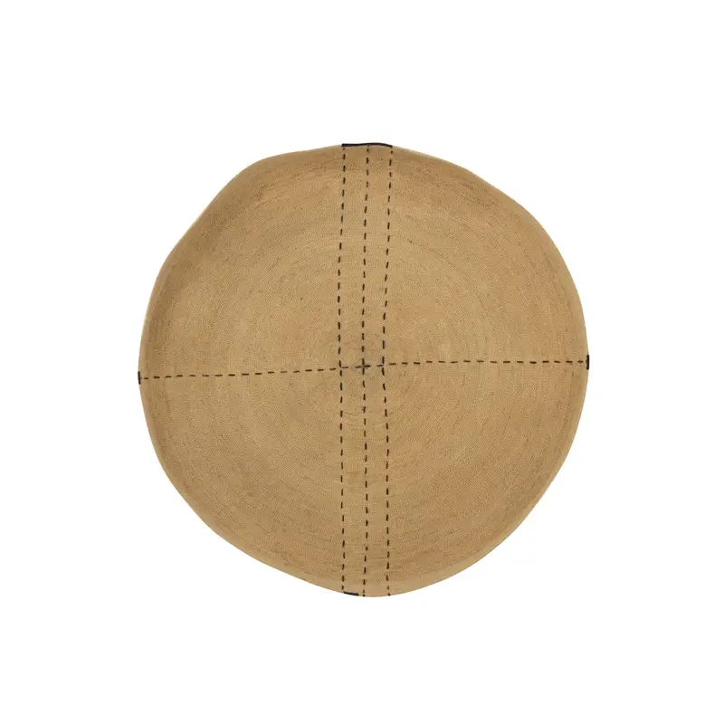 Plateau Muurdecoratie Stippellijnen Zeegras Naturel/Zwart