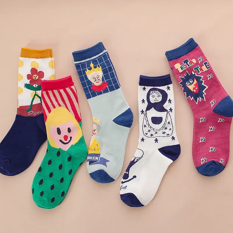 Playful Pattern Crew Socks