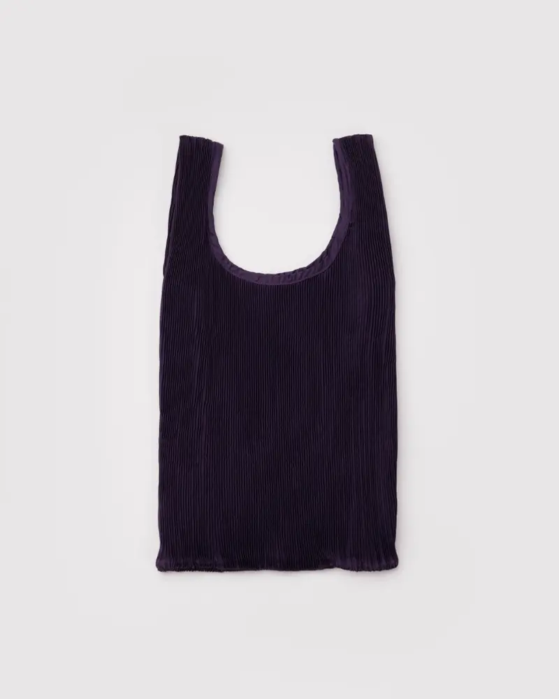 Pleated Reusable Bag - Fig