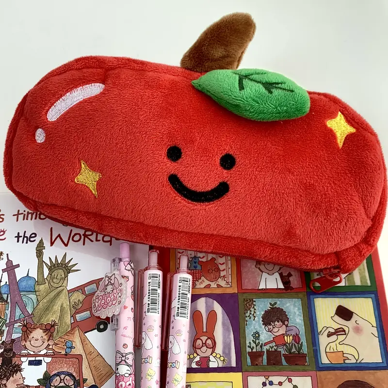 Plush Apple Pencil Case