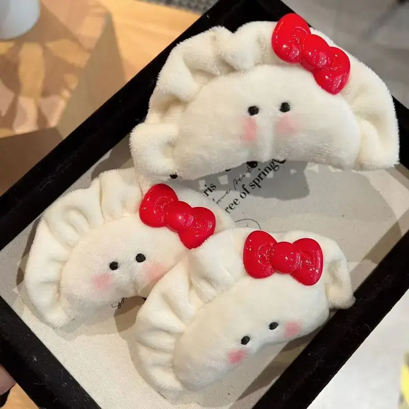 Plush Dumpling Character Hair Clip