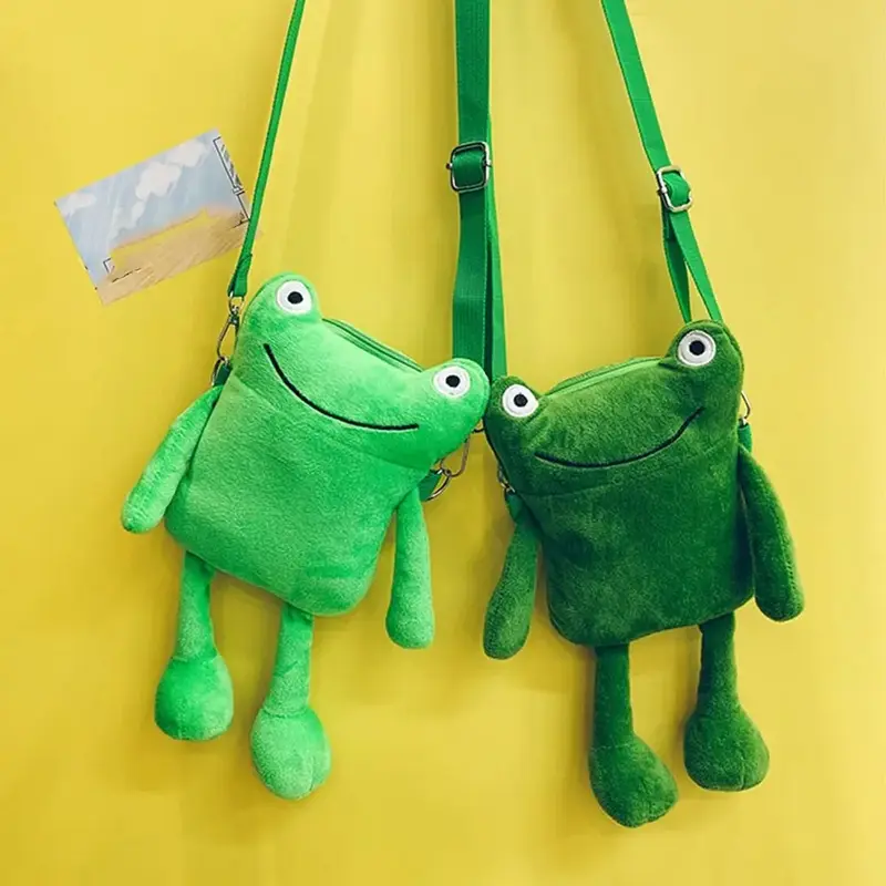 Plush Frog Zipper Purse (2 Colours)