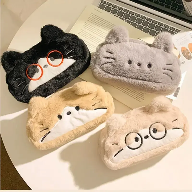 Plush Kitty Cat Character Pencil Case