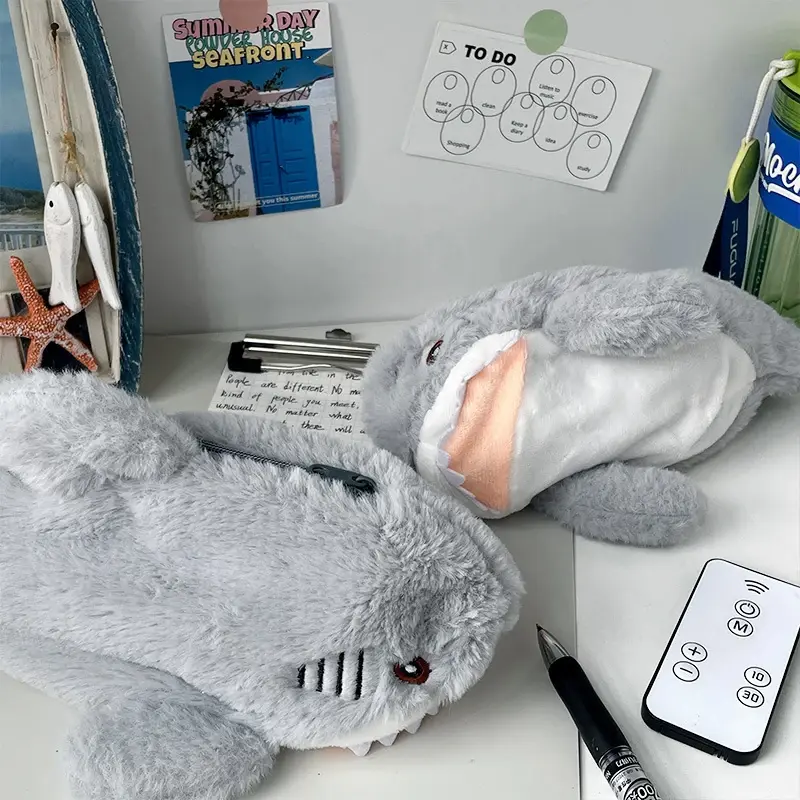 Plush Shark Pencil Case