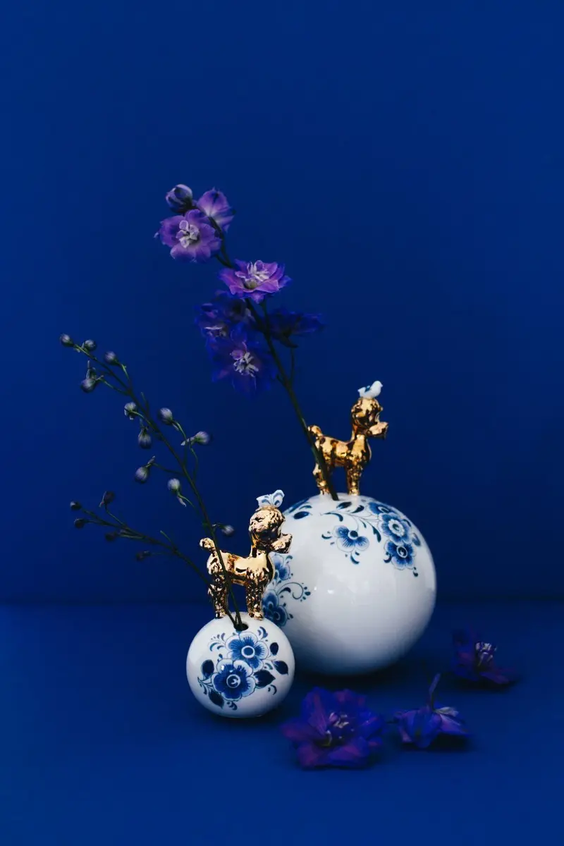 Poedelvaas Delftsblauw Lammers en Lammers