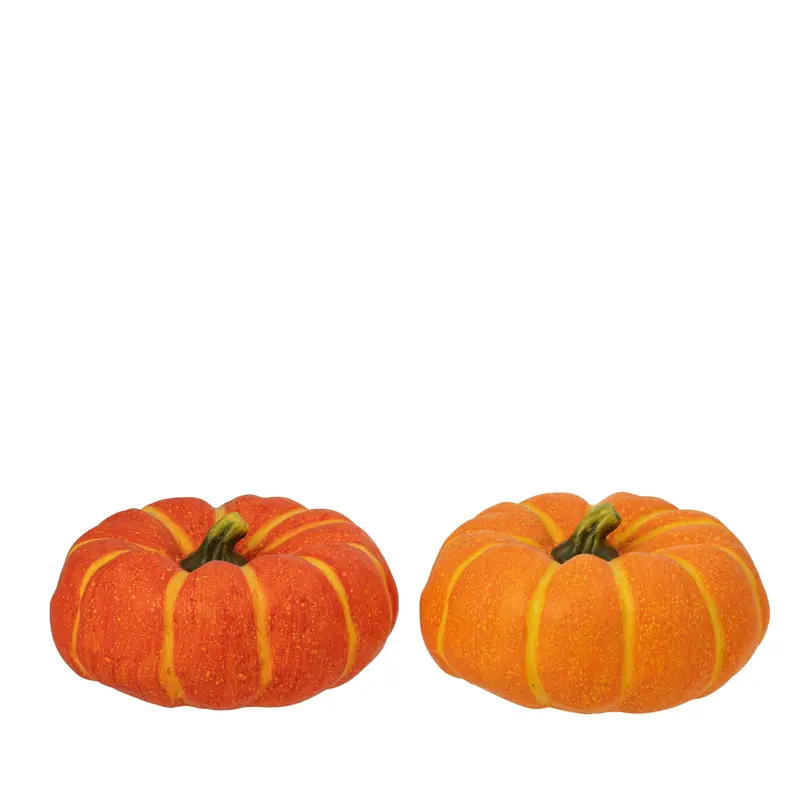 Pompoen Herfst Magnesium Oranje/Donkeroranje J-Line Set van 2
