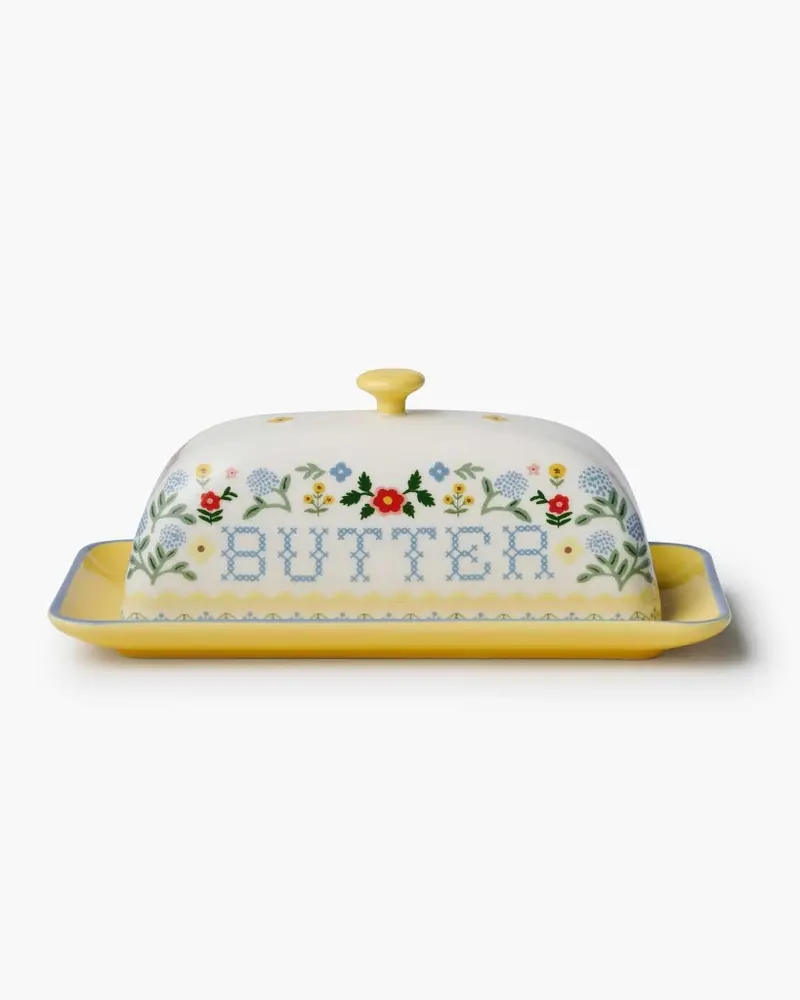 Porcelain Butter Dish - Home Sweet Home