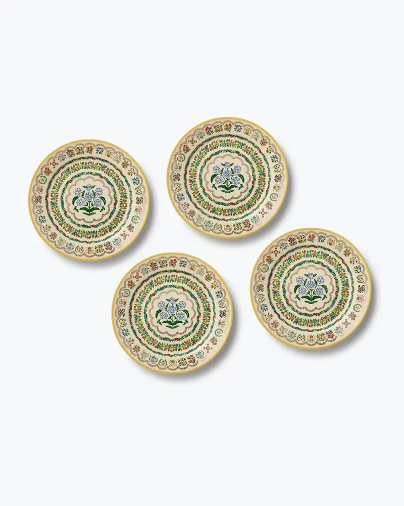 Porcelain Dinner Plate Set - Rosette