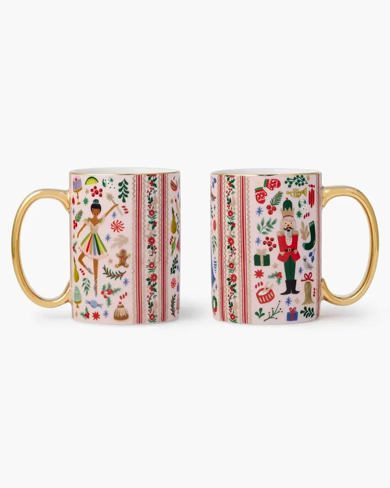 Porcelain Mug Set - Holly Jolly Nutcracker [PRE ORDER]