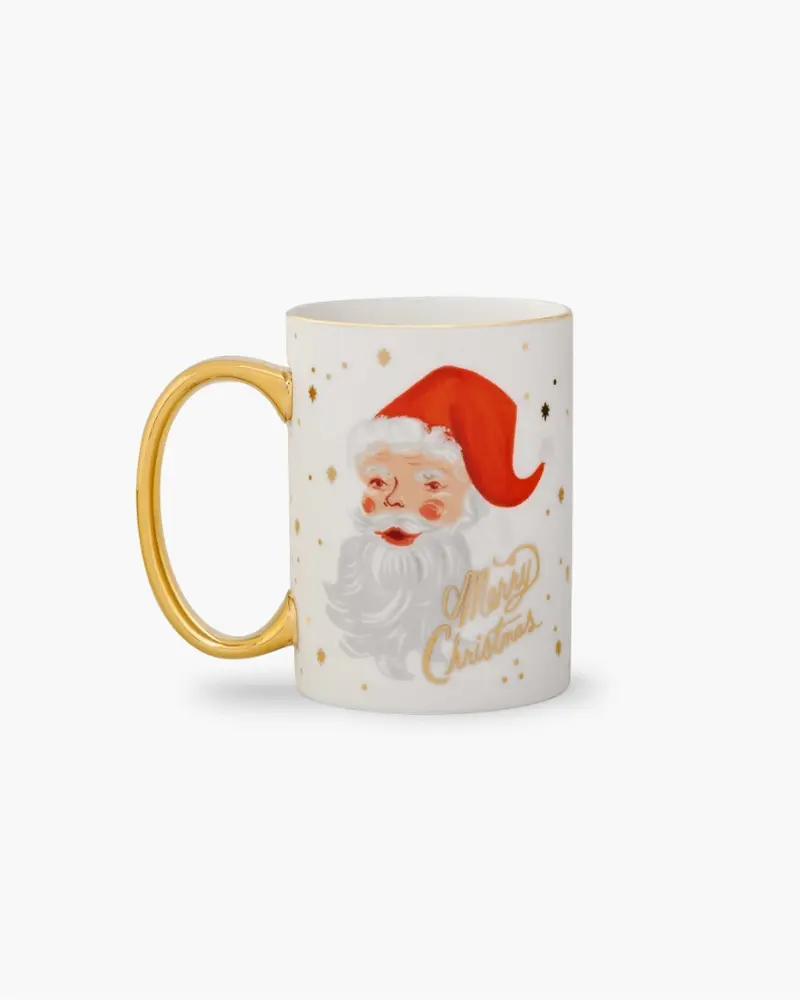 Porcelain Mug - Winking Santa